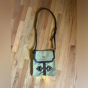 Cross body suede and leather baby by H. Corral
